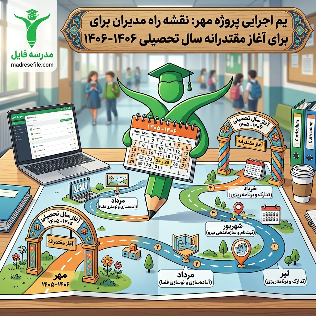 تقویم اجرایی پروژه ی مهر