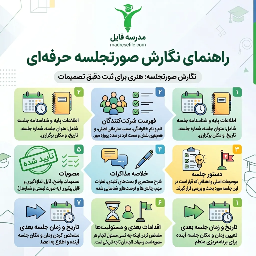راهنمای نگارش صورتجلسه ی حرفه ای 1