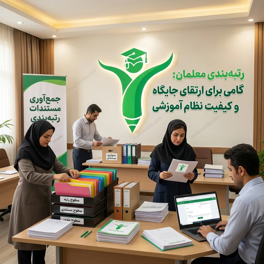 معلمان در حال جمع‌آوری مستندات برای رتبه بندی