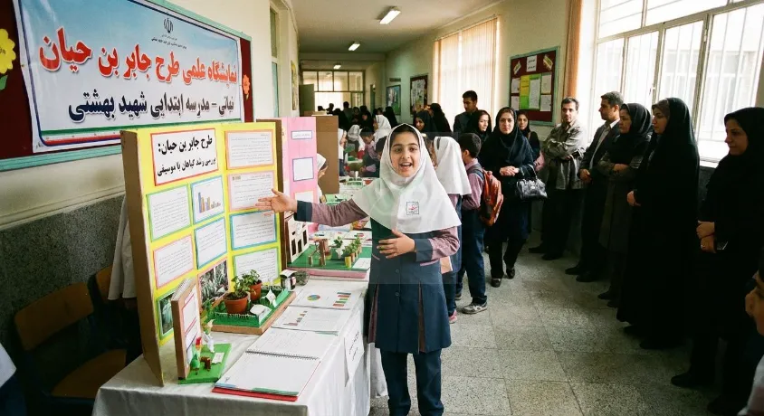 نمایشگاه طرح جابر حیان با پروژههای دانشآموزی