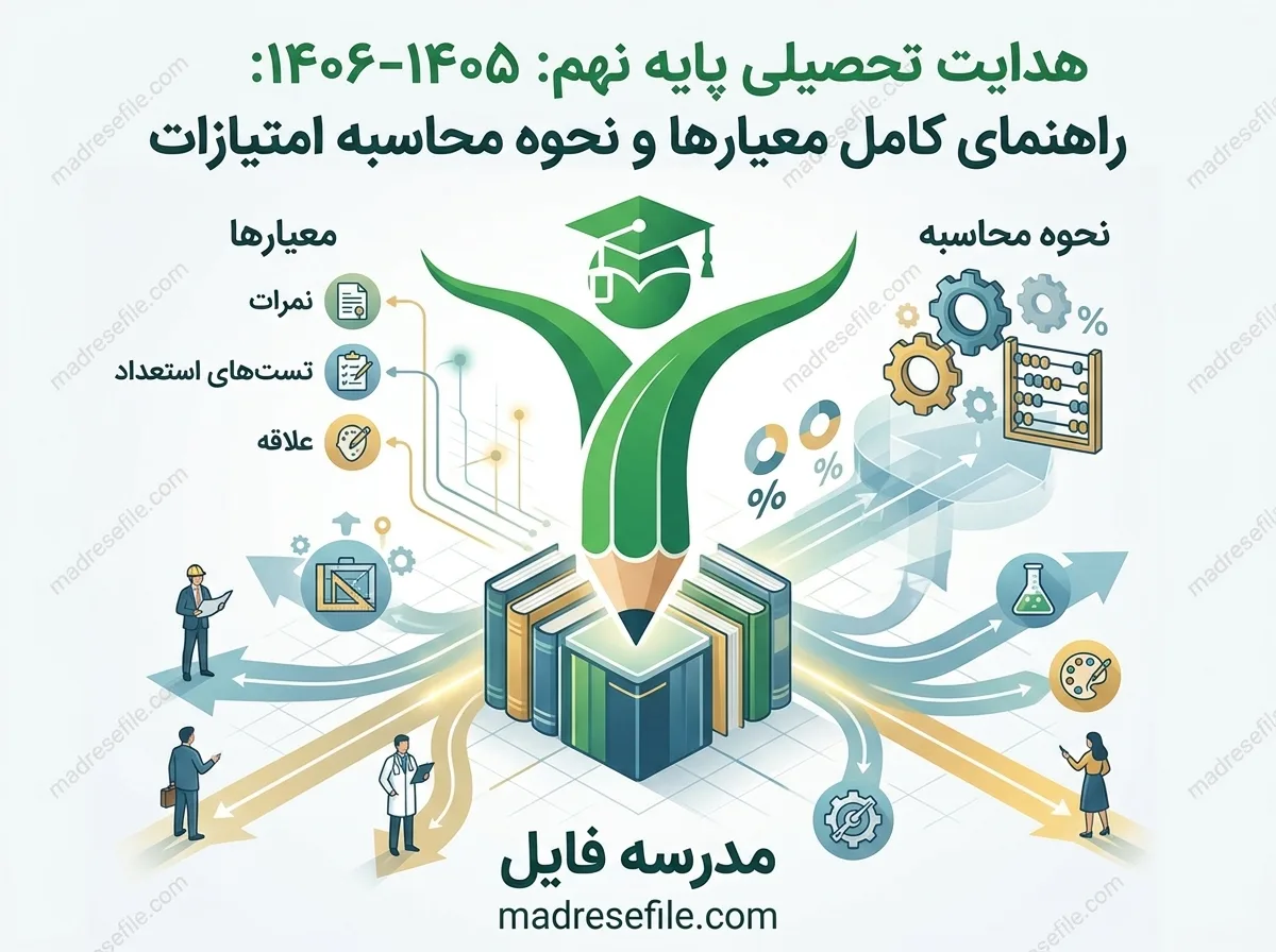 هدایت تحصیلی چیست؟ راهنمای کامل ملاک‌ها، نحوه محاسبه امتیاز و انتخاب رشته ۱۴۰۵-۱۴۰۶